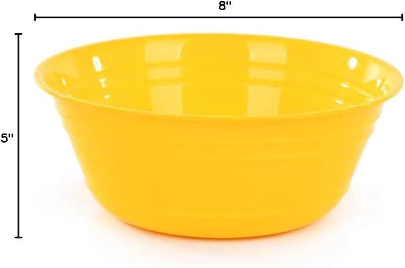 Mintra Home Snack Bowls (Small 6pk (600ml), Yellow)