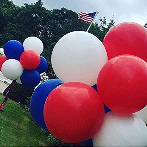 IN-JOOYAA 24 Inch Balloons 10 Pack Green and Red Thick Large Balloons for Wedding Baby Shower Birthday Party Decorations