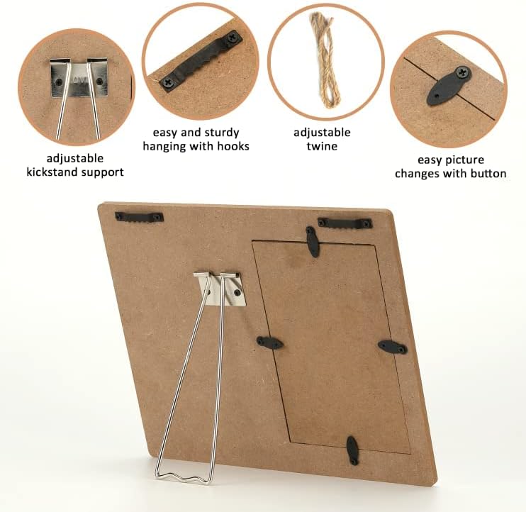 KU-DaYi When I Say I Love You More Picture Frame, Couples Picture Frames, Couple Picture Frame Birthday Anniversary Wedding Gifts for Couples Wife Husband - F062