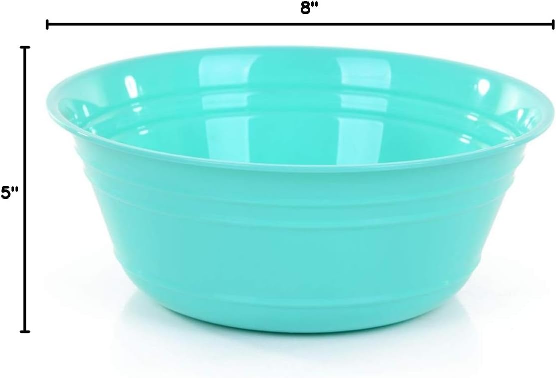 Mintra Home Snack Bowls (Large 2pk (4L), Teal)