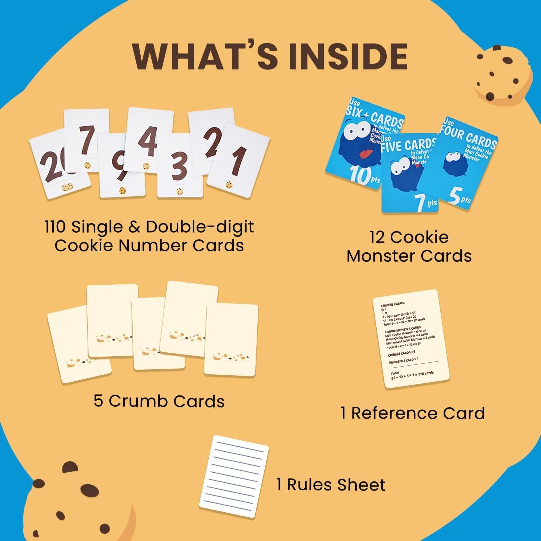 Card Game - Fletter Crunch, Christmas Stocking Stuffers, Educational Card Games for Kids, Fast-paced Fun for Family Game Night, Math, Addition & Subtraction, Gifts for Kids Ages 8, 9, 10 Years