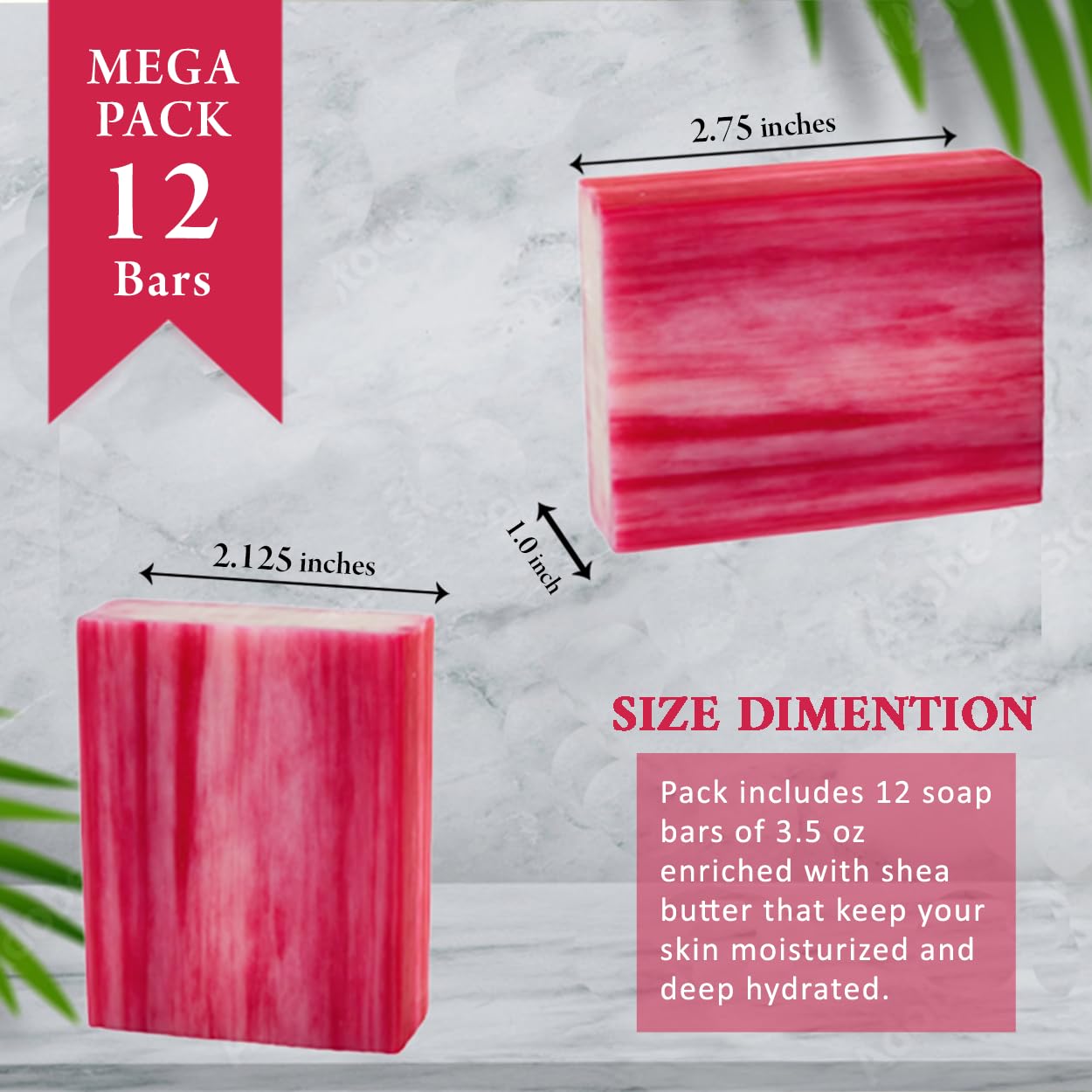 Simple Scents Australia Goats Milk and Berries Scented Natural Soap Bars (12 Bars), 3.5oz Moisturizing French Triple Milled Soap Bars Enriched with Shea Butter - Pure Plant Oil Bath & Body Bars