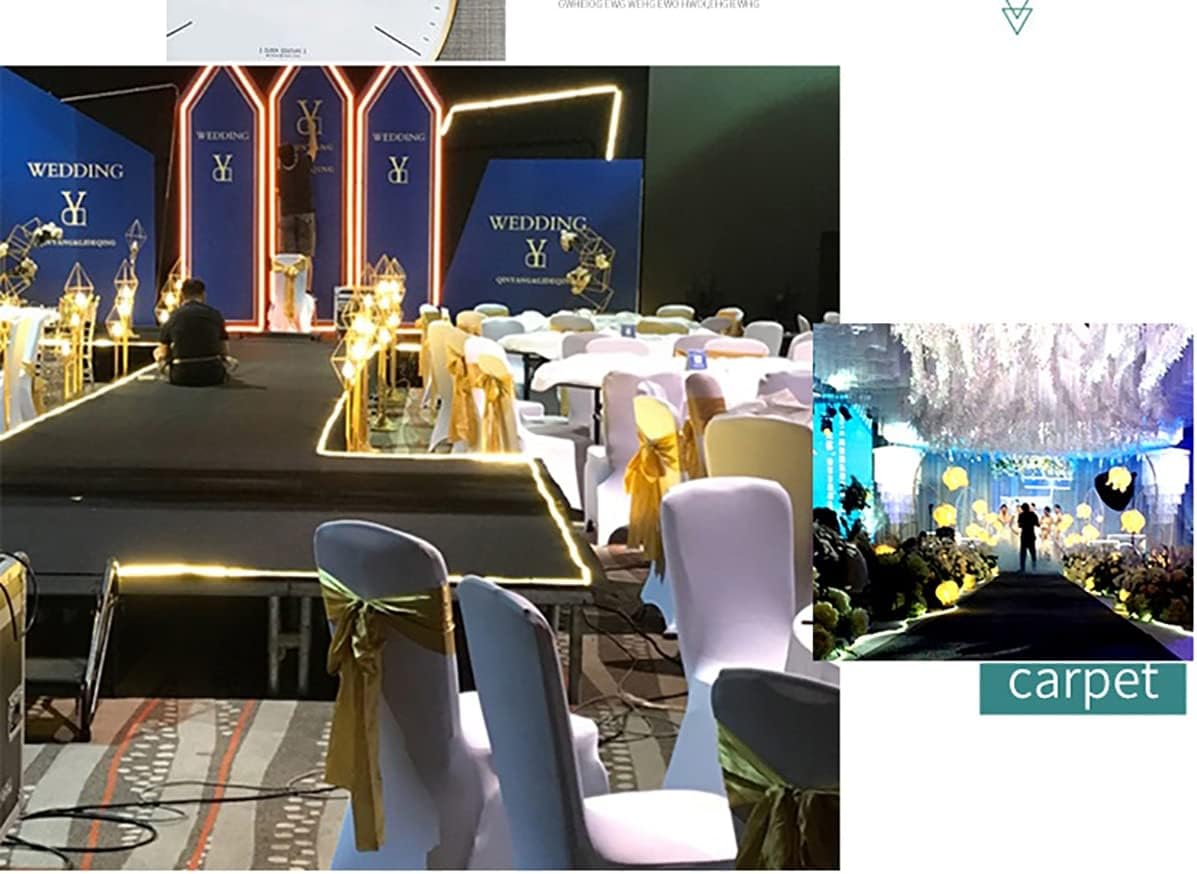 Black Aisle Runners Wedding Accessories Aisle Runner Carpet Rugs for Step and Repeat Display, Ceremony Parties and Black Events Indoor or Outdoor Decoration 36 Inch Wide x50 feet Long