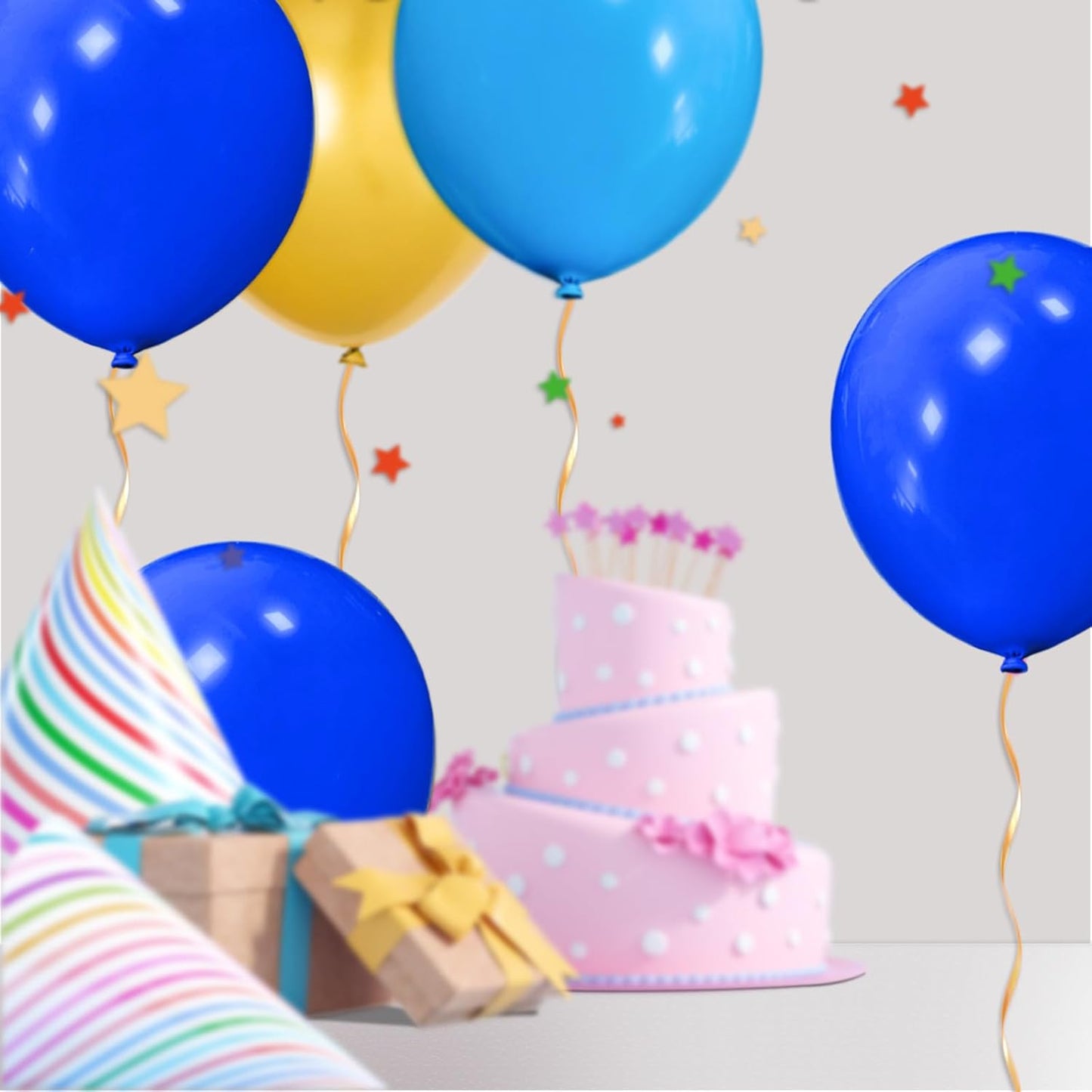 32Pcs Dark Blue Big Balloons 18 Inch, Round Large Latex Party Balloons for Birthday Wedding Decorations.(Dark Blue)