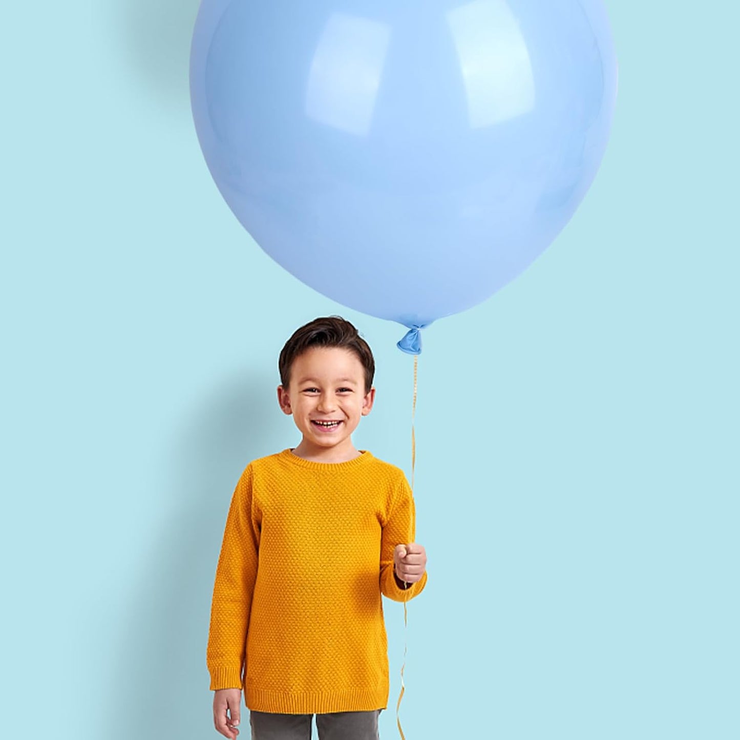 LovesTown 18 Inch Pastel Blue Balloons, 15 PCS Baby Blue Latex Balloons for Garland Arch for Birthday Wedding Engagement Anniversary Baby Shower Party Decor