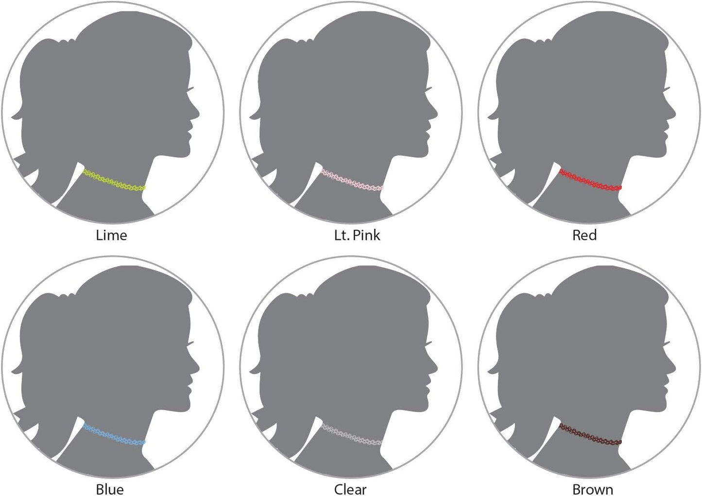 BodyJ4You 12PC Tattoo Choker Necklace - 90s Accessories 2000s Jewelry Y2K Fashion Vintage Trendy - Rainbow Goth Black Pink Green Blue White - Adjustable Stretchy Elastic Necklace Summer Vacation Set