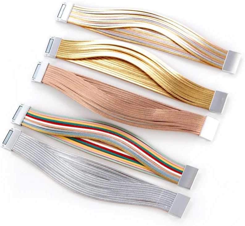 Fesciory Leather Wrap Bracelets for Women, Boho Leopard Multi-Layer Crystal Beads Cuff Bracelet Jewelry