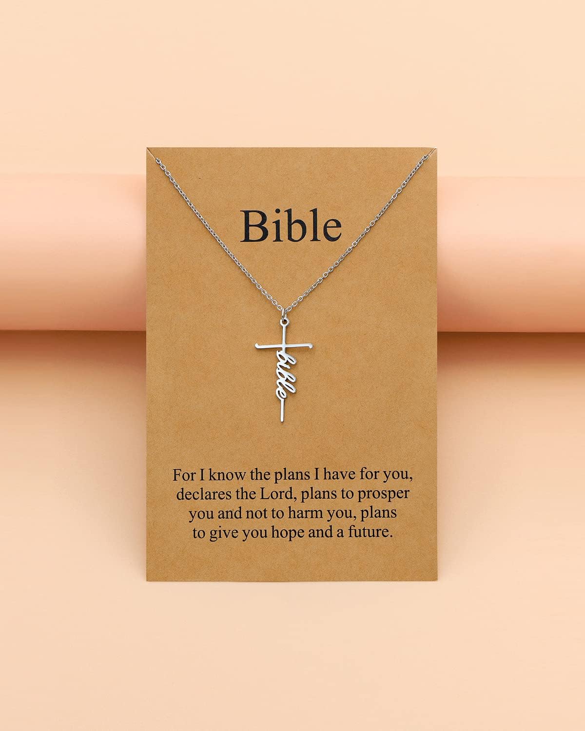 Lcherry Faith Cross Pendant Necklace for Women Religious Christian Jewelry Mother's Day Gifts for Women