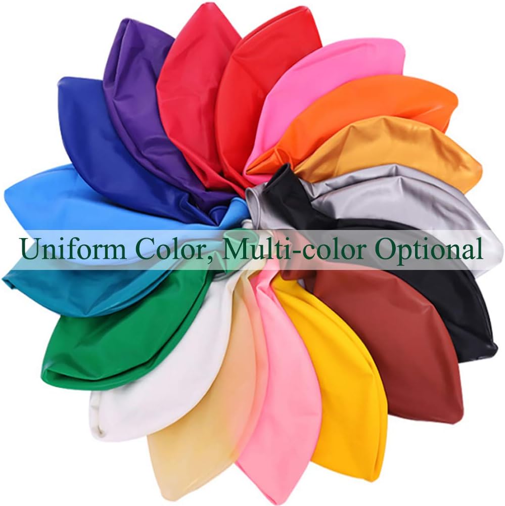 24 Inch Latex Round Balloons 10 Pack Black and Red Thick Giant Balloons for Photo Shoot Wedding Baby Shower Birthday Party Decorations by IN-JOOYAA