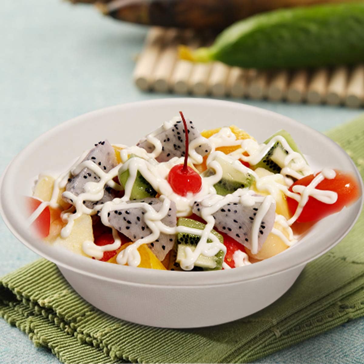 Nervure 120PCS Biodegradable Paper Bowls - 30OZ Compostable Bowls Heavy Duty Nature-Made by 100% Sugar Cane Fibers, Microwave Hot Food Safe