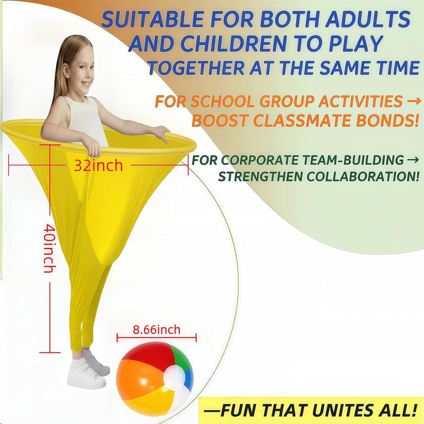 Giant Granny Pants Toss Game Set – Funny Outdoor Party Game with 6 Bouncy Balls & Air Pump | Hilarious Yard Toss Challenge for Families, Adults & Kids, BBQs, Team Events