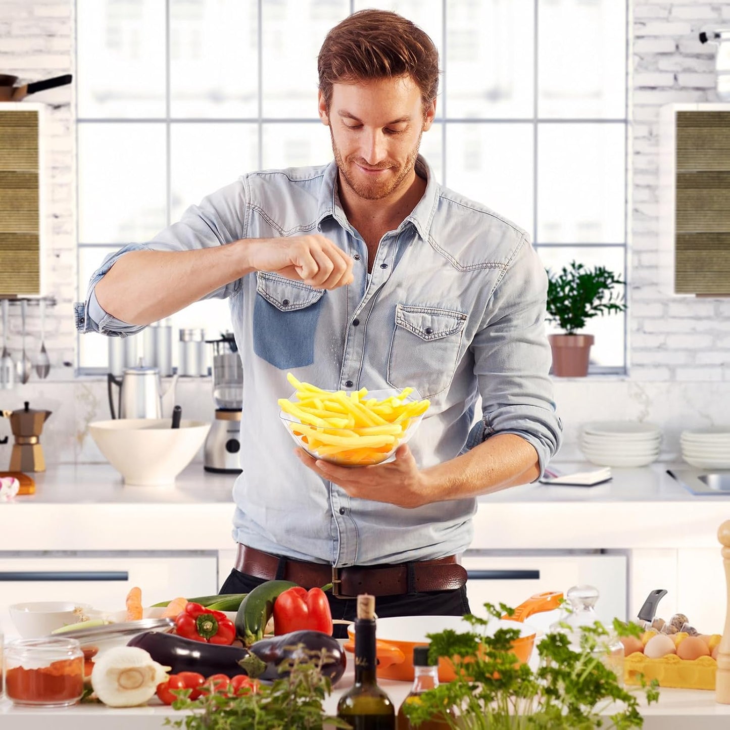 Tanlade 50 Pcs Square Plastic Serving Bowls Disposable Snack Salad Bowl Small Party Candy Bar Containers Taco Bar Serving Dishes for Buffet Chips Fruit(Clear,16 oz)