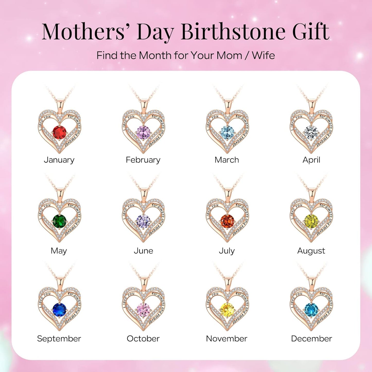 18K Rose Gold Necklaces for Women Birthday Gifts for Women Jewelry for Women Birthday Gifts for Wife Girlfriend Daughter Wife Birthday Gifts for Anniversary Mothers Day Christmas Valentines Gifts