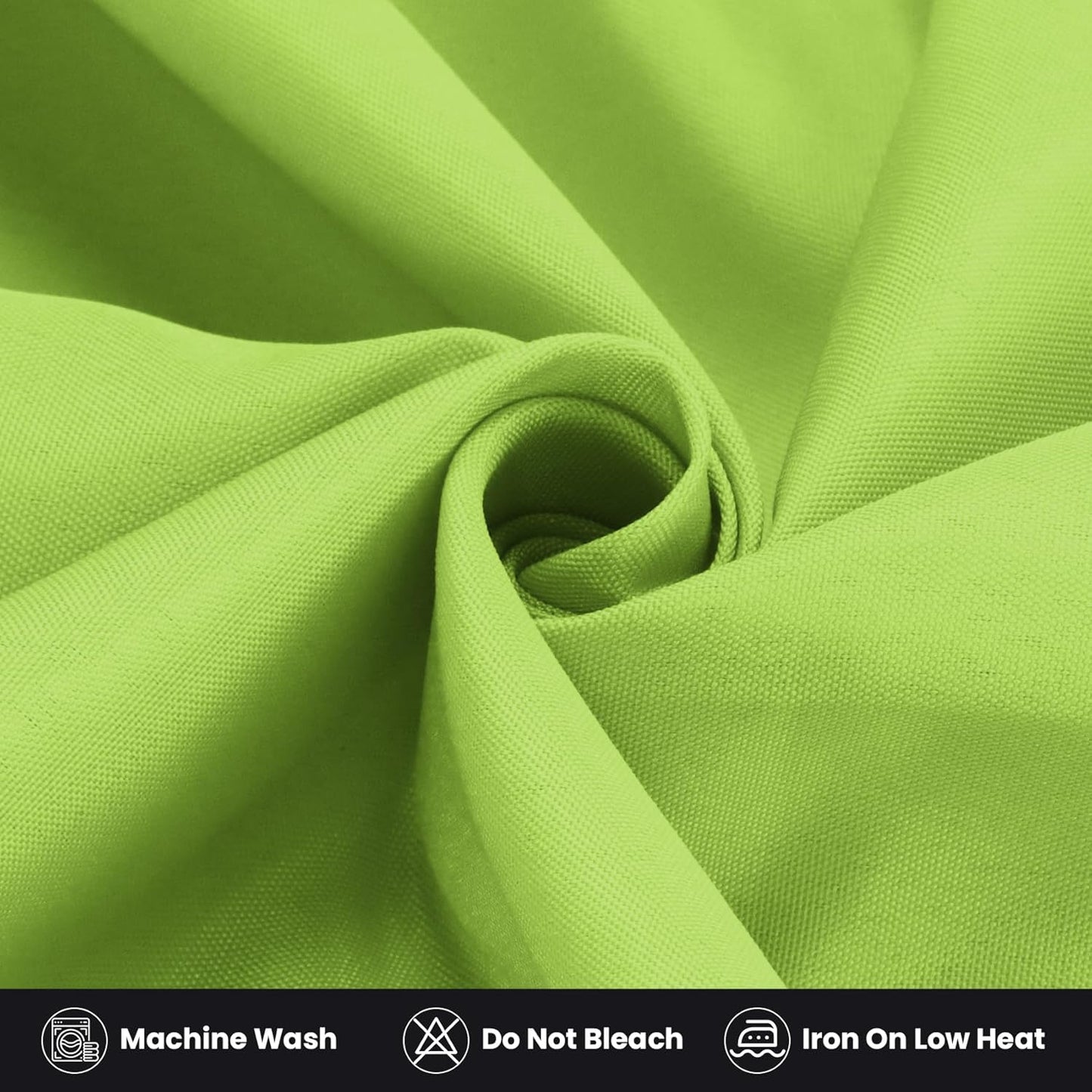 2 Pack Fitted Tablecloth for 8 Foot Rectangle 96 x 30 Inch Apple Green Table Covers Water Resistant Polyester Cloth for Folding, Parties,Display, Trade Show (Apple Green)