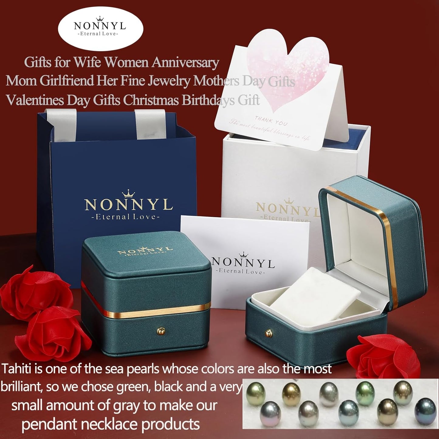 Birthday Gifts for Women Wife Pearl Necklace-Valentinees Gift for Her Grandma Mom on Christmas Day Mothers Day Wedding Gifts Anniversary