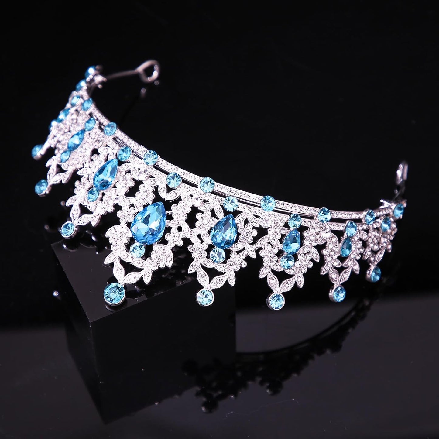 Kamirola Tiaras and Crowns for Women,Tiaras Earrings Necklace, Crystal Bridal Jewelry Set, Costume Party Halloween Prom Pageant Jewelry for Women(TR45)