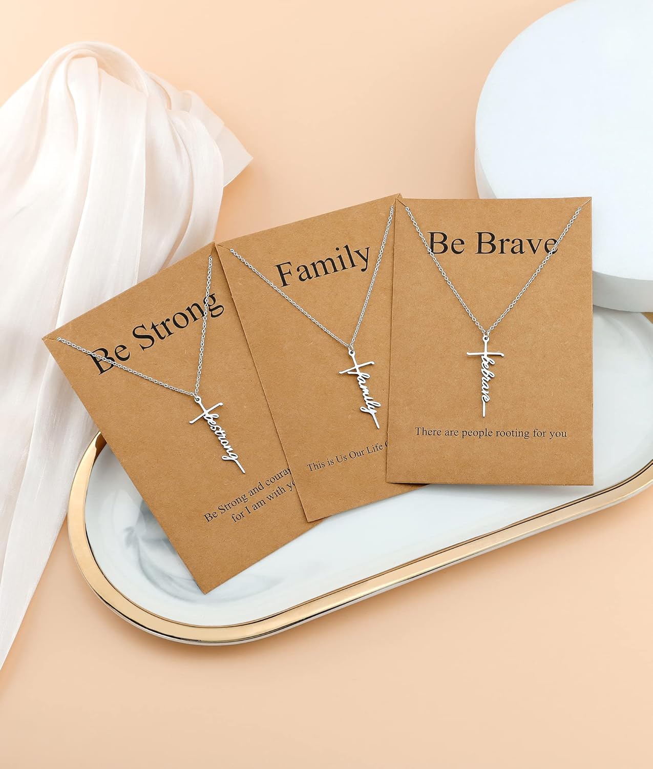 Lcherry Faith Cross Pendant Necklace for Women Religious Christian Jewelry Mother's Day Gifts for Women