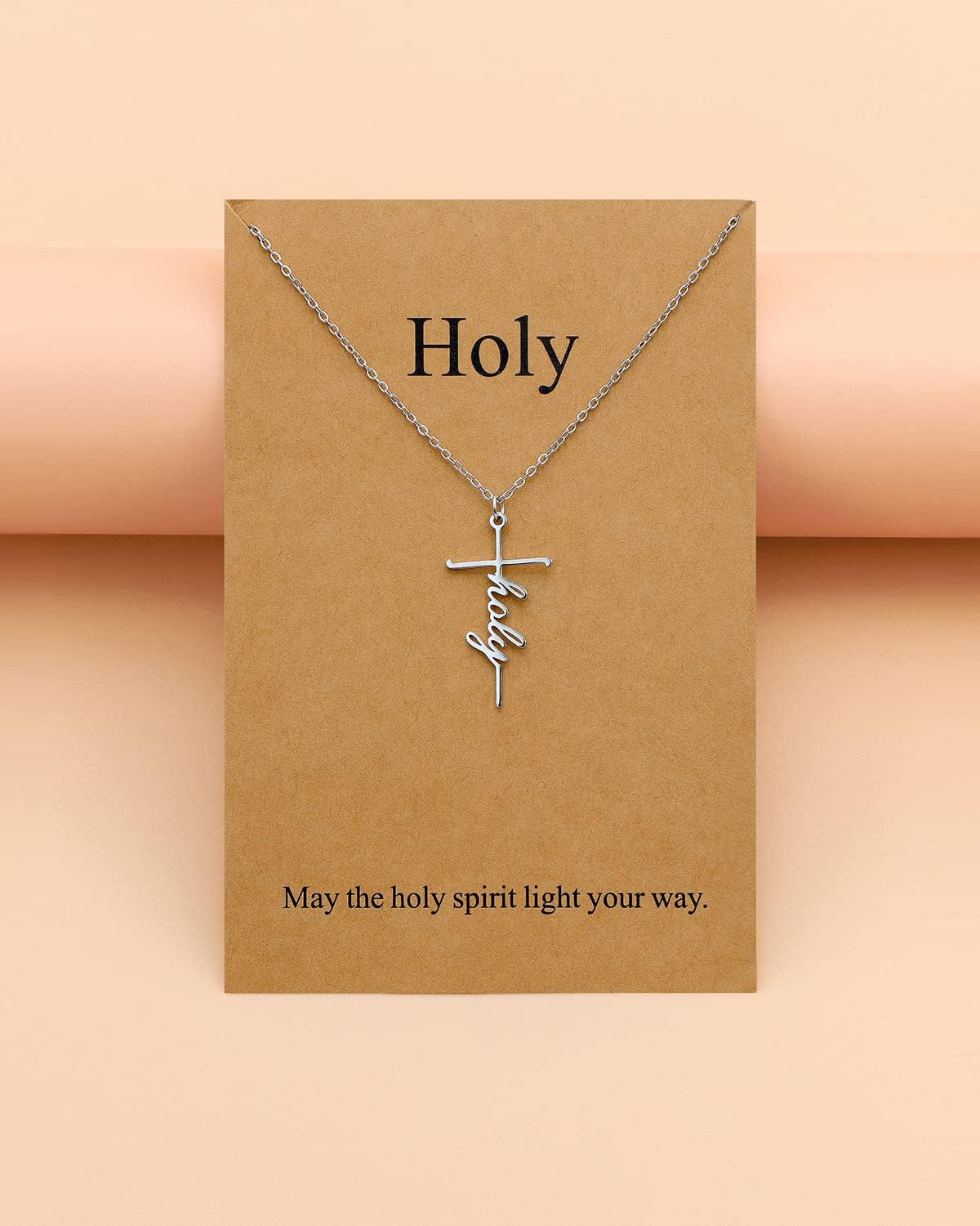 Lcherry Faith Cross Pendant Necklace for Women Religious Christian Jewelry Mother's Day Gifts for Women