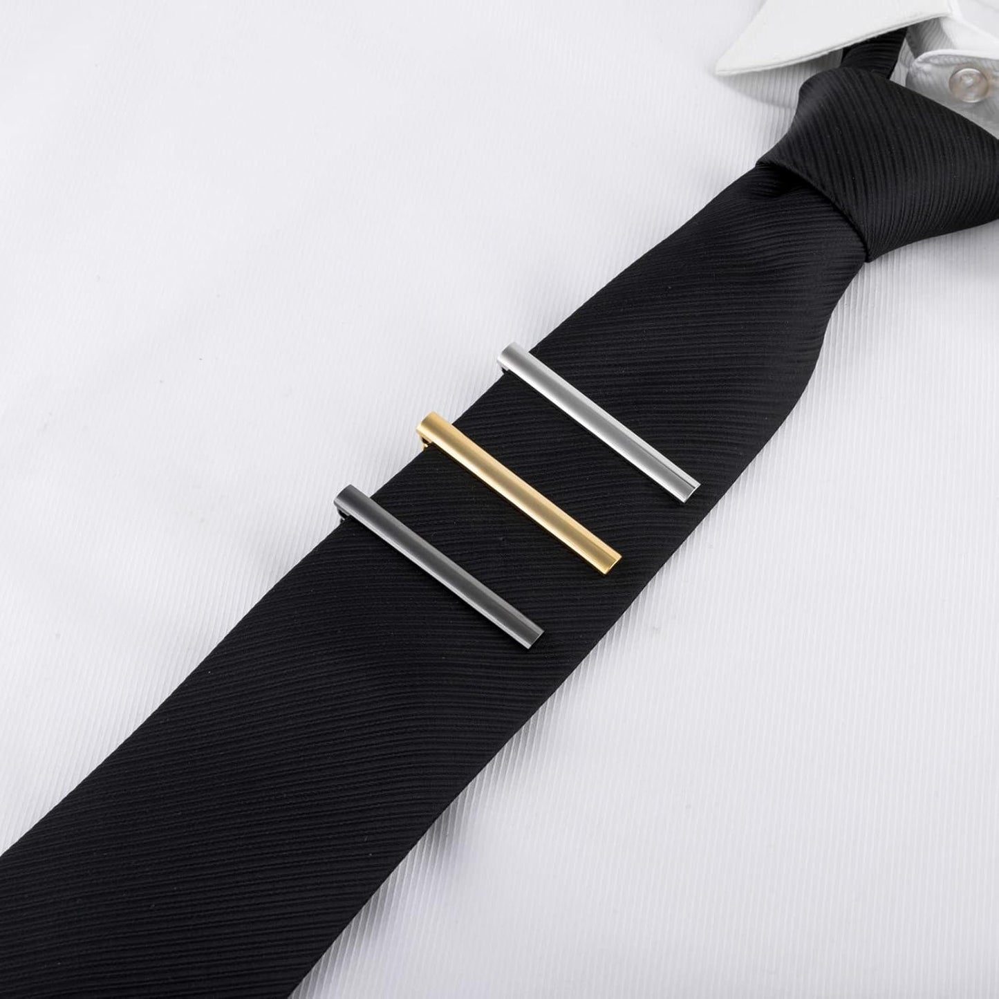 GWD Cufflinks and Tie Clip Set for Men Personalized Cuff Links Business Wedding Father's Day Gift