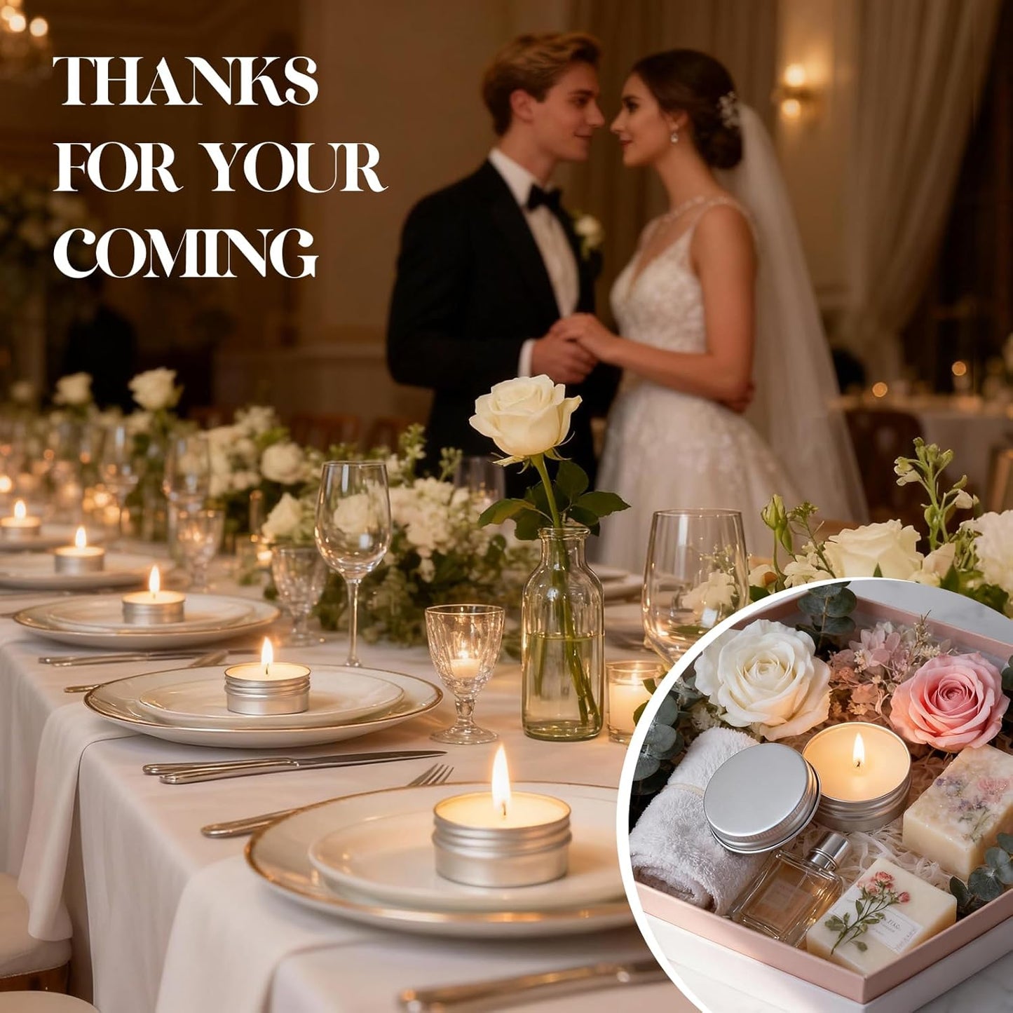 100 Pcs 1 Oz Mini Vanilla Scented Soy Candle Set,Wedding Favors for Guests Bulk 100,The Quantity of Multiple Sets Meets Your Needs for Wedding and Party Gifts and Party Favors.