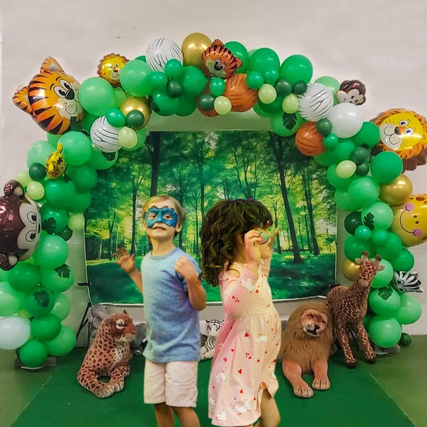 KAWKALSH Green Balloon 110pcs, 12 Inch Thickened Latex Party Balloons Helium Bright Color for Birthday Baby Shower Wedding Party Supplies Arch Garland Decoration