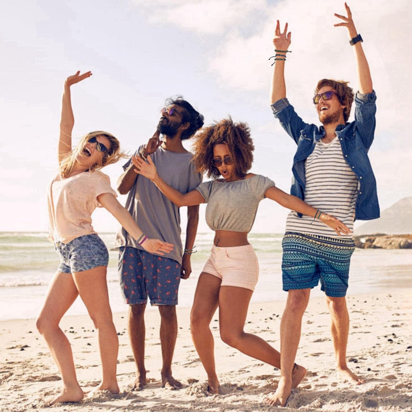 24 pcs Braided Friendship Bracelets for Teen Girls Boys Assorted Colors Paracord Bracelets Bulk Handmade Goody Bag Stuffers Easter Basket Filler for Teens Teenager Birthday Christmas Party Favors