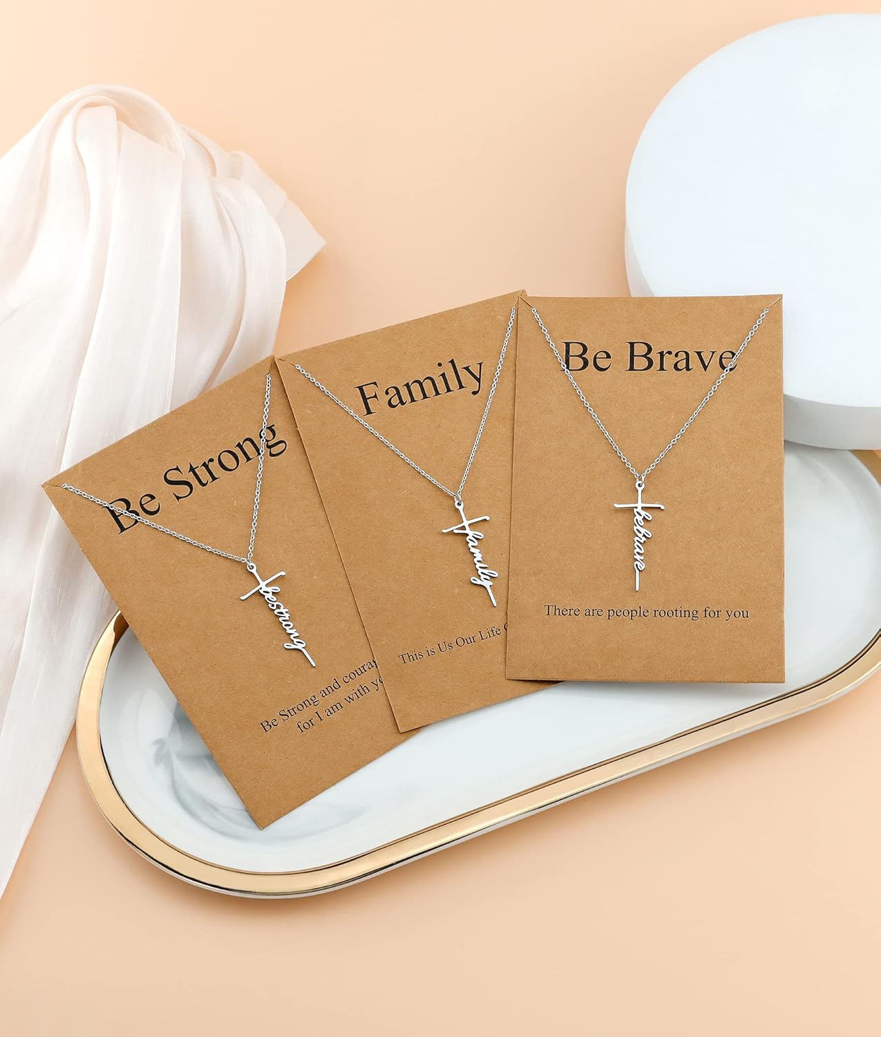 Lcherry Faith Cross Pendant Necklace for Women Religious Christian Jewelry Mother's Day Gifts for Women