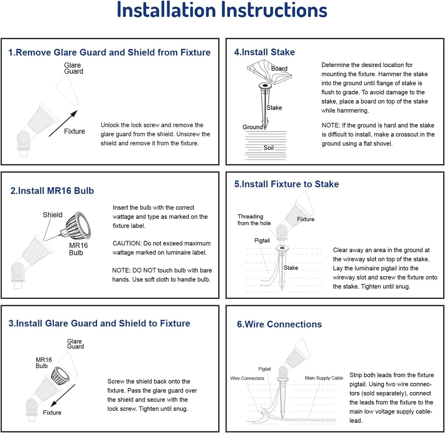 4W LED Landscape Lighting Low Voltage Landscape Lights Spotlights GL106-BZLED8 AC/DC 12V Warm White Waterproof for Driveway,Yard, Lawn,Patio,Walls,Trees,Flags,Outdoor Light (Bronze, 8 Pack)