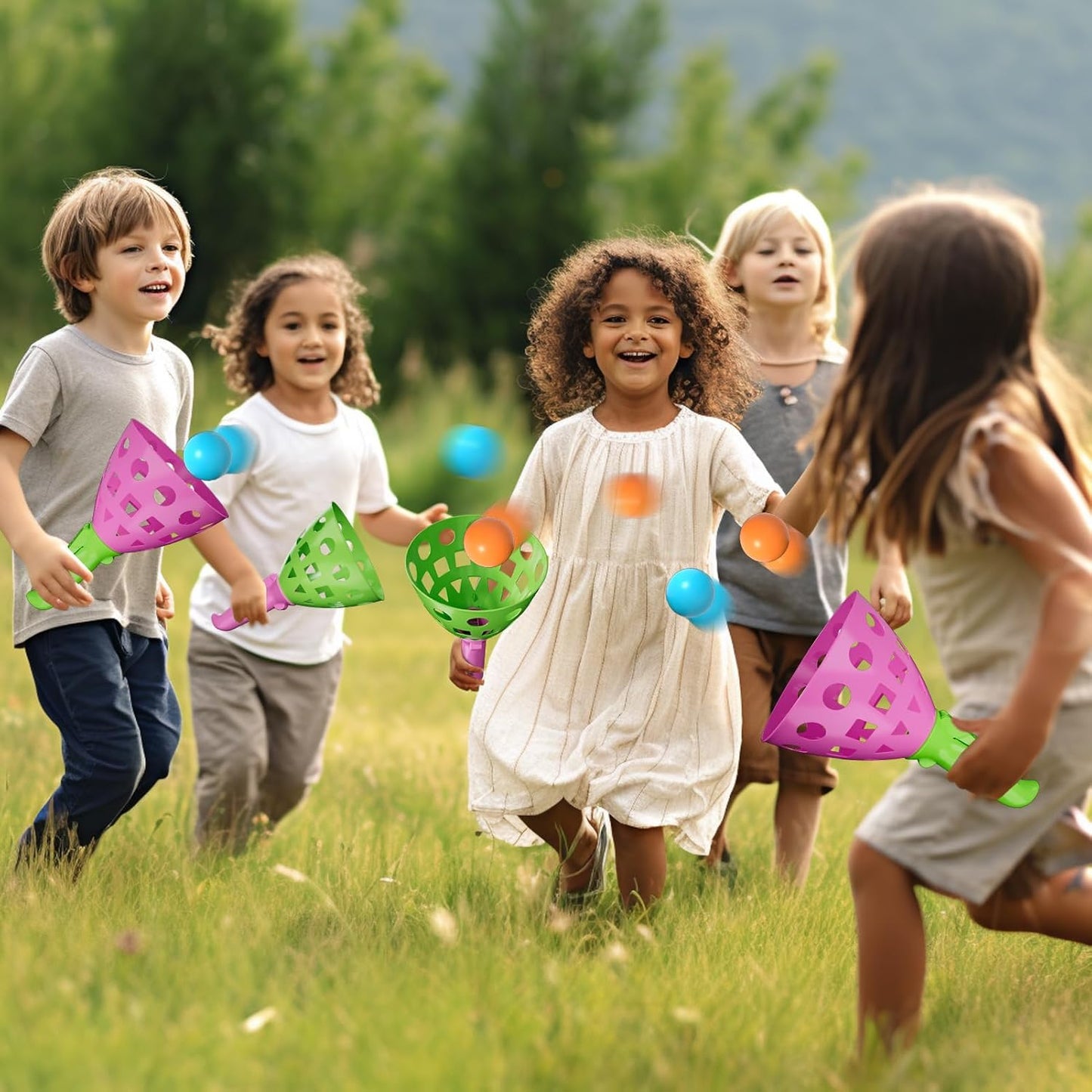 Bennol Outdoor Game Toys for Kids Boys with 20 Balls, Pop Pass Catch Ball Game Outside Toys Gifts for 3 4 5 6 7 8+ Year Old Boys Kids, Outside Outdoor Gifts for Ages 3-5 4-8