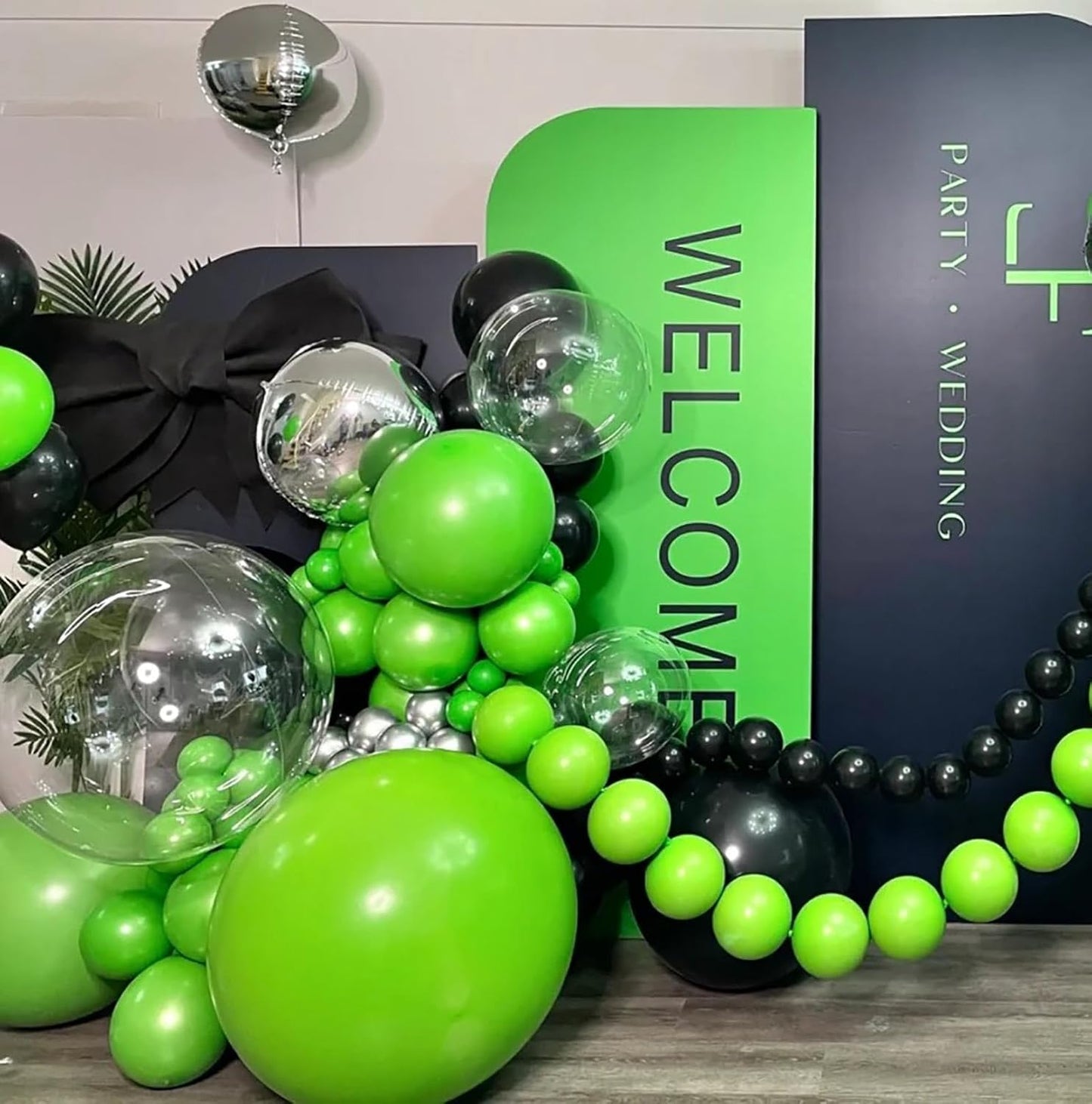 KALOR 12 Inch Lime Green Balloons, 50 Pcs Latex Helium Balloons for Kid's Birthday Party, Baby Shower, Wedding, Graduate Party Decorations