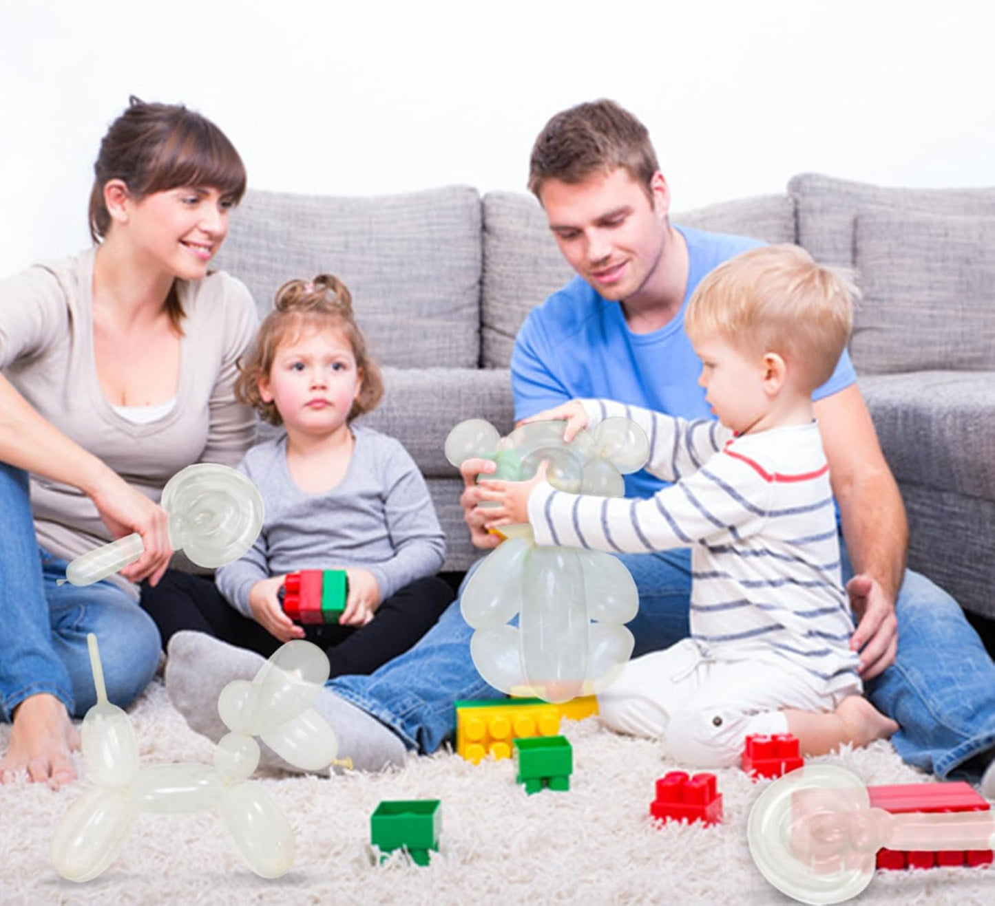 100Pcs Clear 260 Balloons, Long Balloon for Tying Balloon Arch, Long Skinny Clear Balloons for Twisting Ballons Animal balloons Birthday Party Wedding Festival Decorations