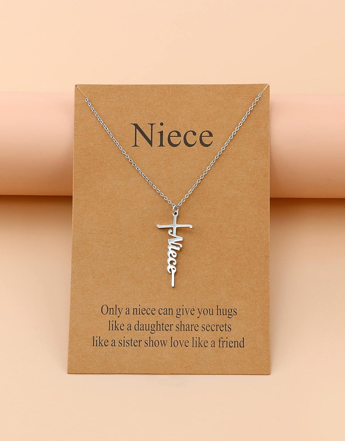 Lcherry Faith Cross Pendant Necklace for Women Religious Christian Jewelry Mother's Day Gifts for Women