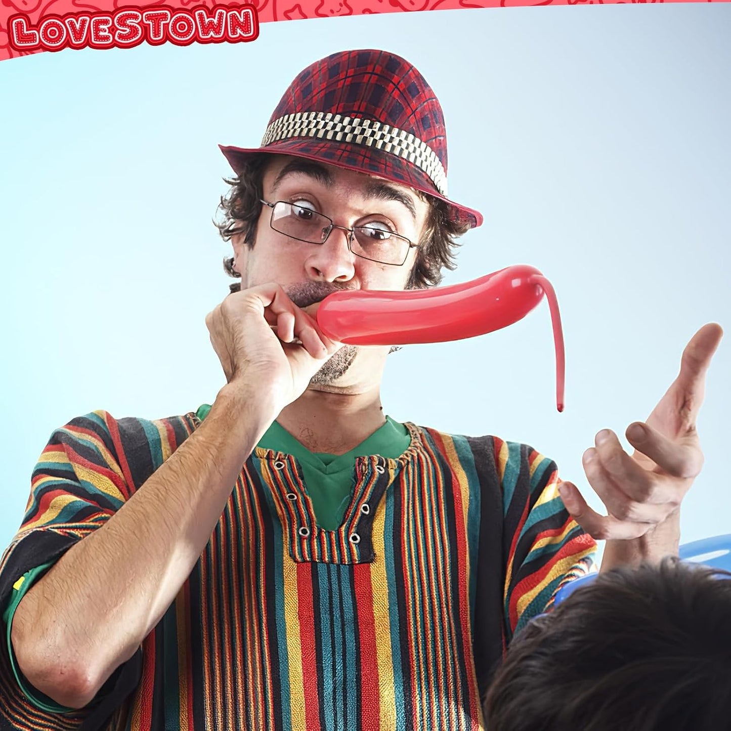 LovesTown 100PCS 260 Long Balloons, Red Twisting Latex Balloons for Magic Modeling Animal Weddings Birthdays Festival Party Decoration