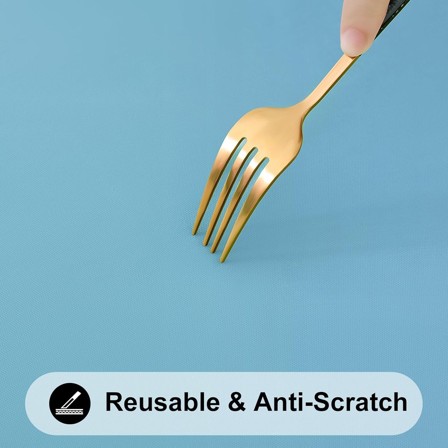 Smiry Rectangle Tablecloth, Elastic Fitted Flannel Backed Vinyl Tablecloths for 4ft Folding Tables, Waterproof Wipeable Table Covers for Indoor, Outdoor, Picnic and Camping (Aqua,24"x48")