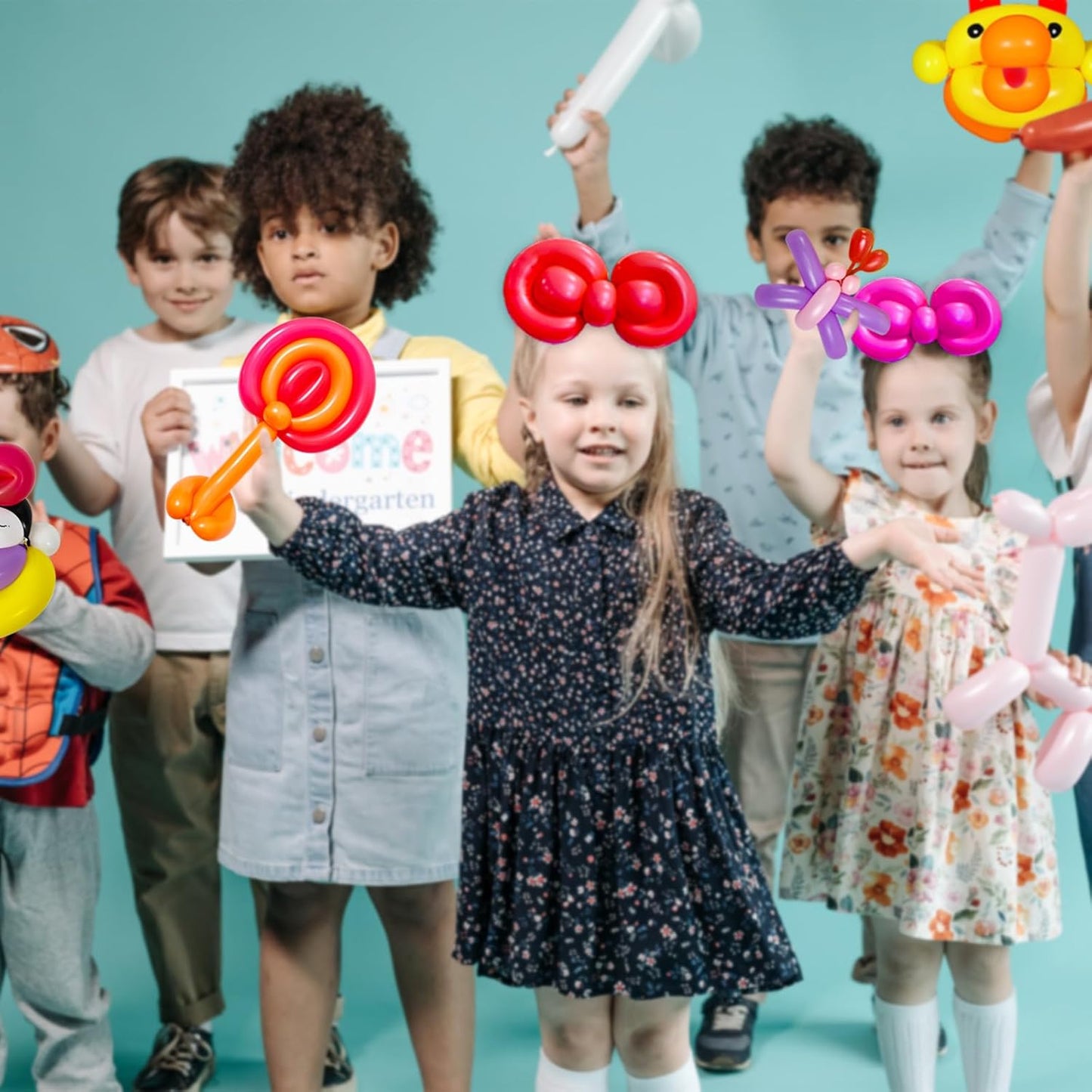 KAWKALSH 260 Long Balloons for Balloon Garland Thickening Skinny Latex Twisting Animals Modeling Christmas Birthday Wedding Party Festival Decorations 100pcs