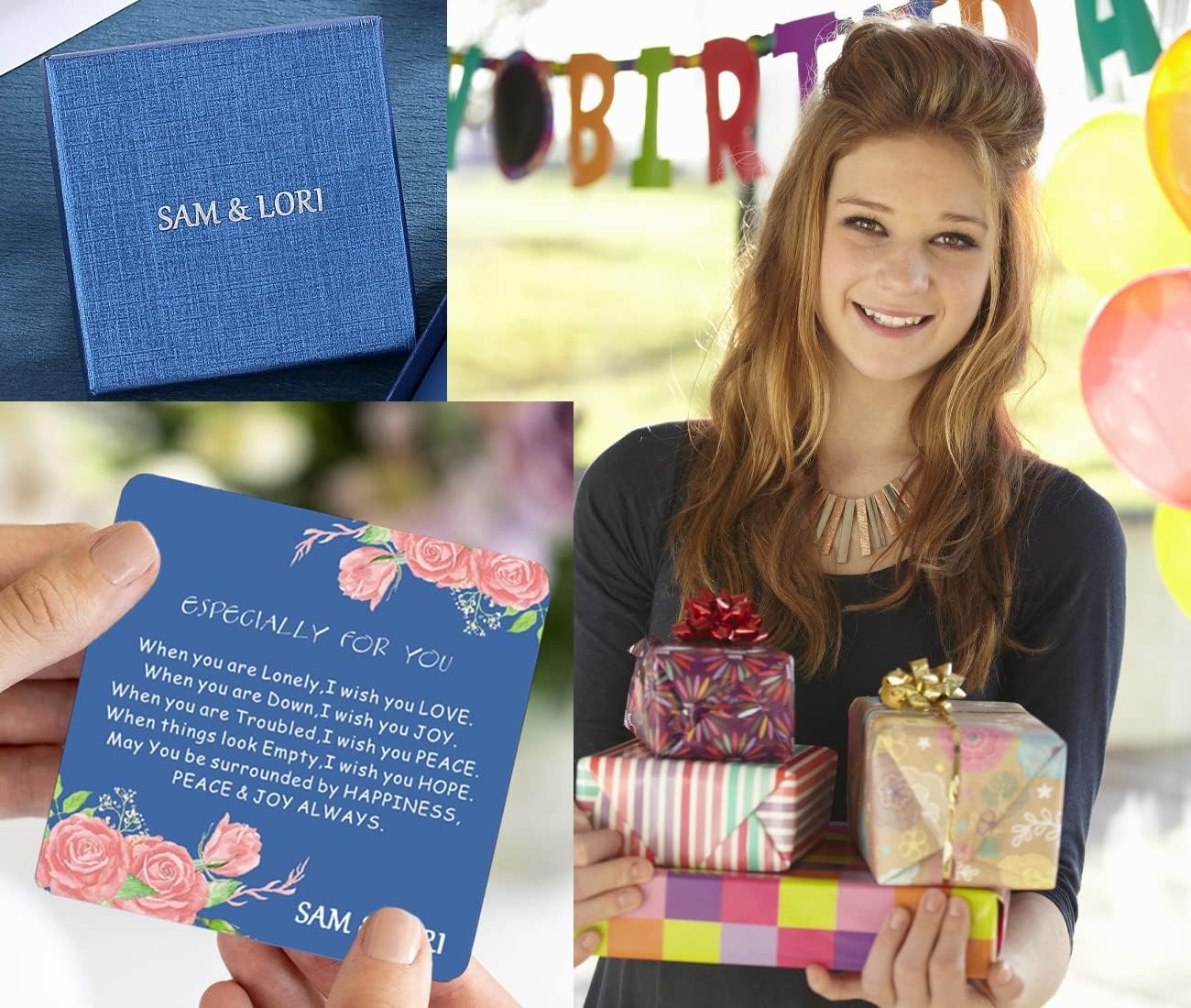 SAM & LORI Personal Bracelets for Teens/Women-Inspirational Jewelry Gifts (Various Designs) for Daughter/Sister/Mom/Friends-Adjustable Bracelet in a Pretty Gift Box