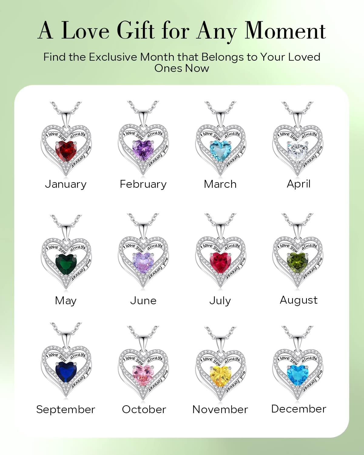 S925 Sterling Silver Necklace for Women, Wife Jewelry Rose Gold, Mom Birthday Valentines Mothers Day Gifts, Girlfriend Necklaces, Daughter Heart Jewel, Anniversary for Her