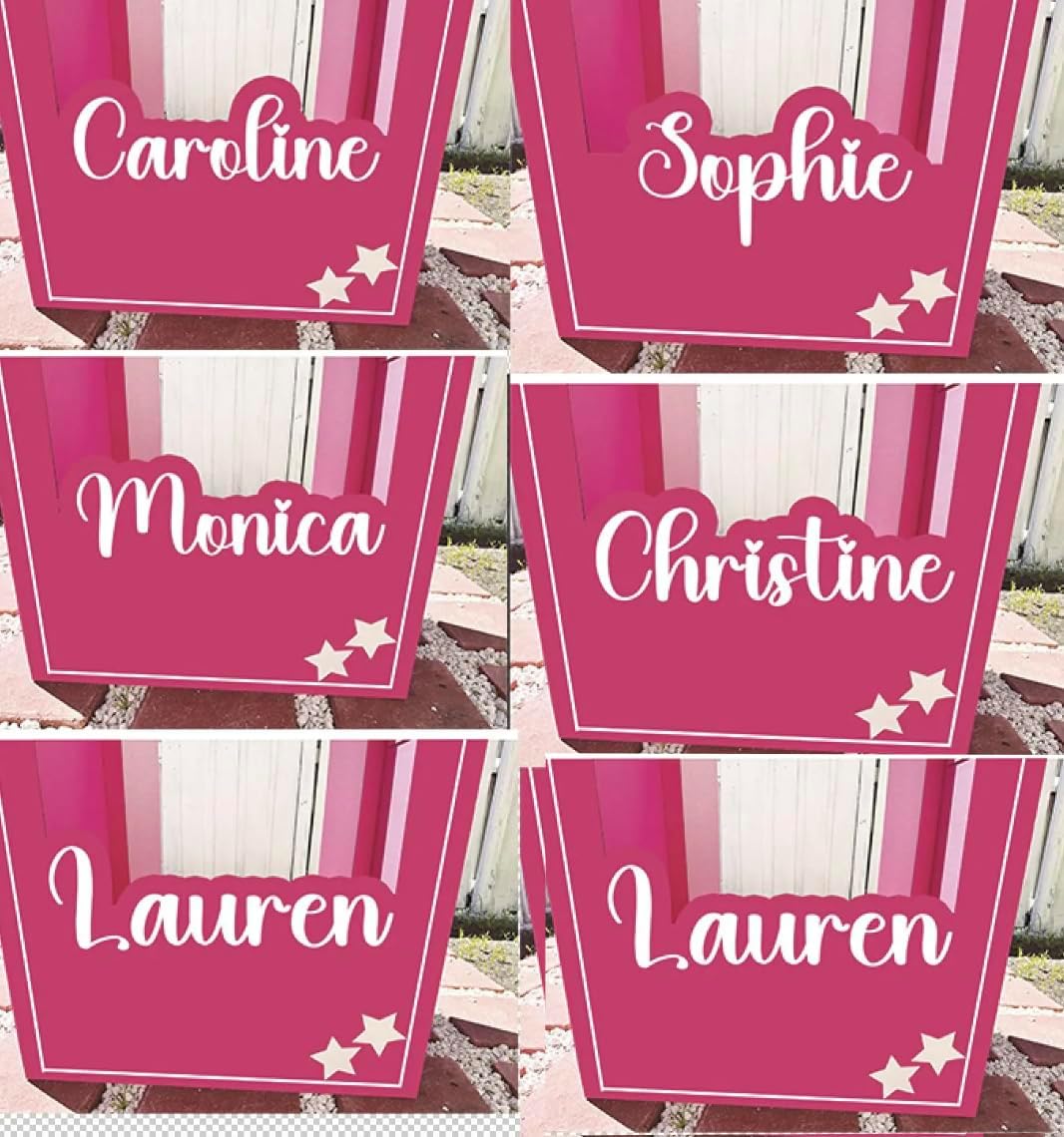 Life Size 3ft, 4ft, 5ft, 6ft and 6.6ft Tall Stand-in Cardboard Doll Photo Booth for Doll Princess Party Decorations Girls Birthday Party Decor Photoshoot, Life Size (5ft Tall (60 inches))