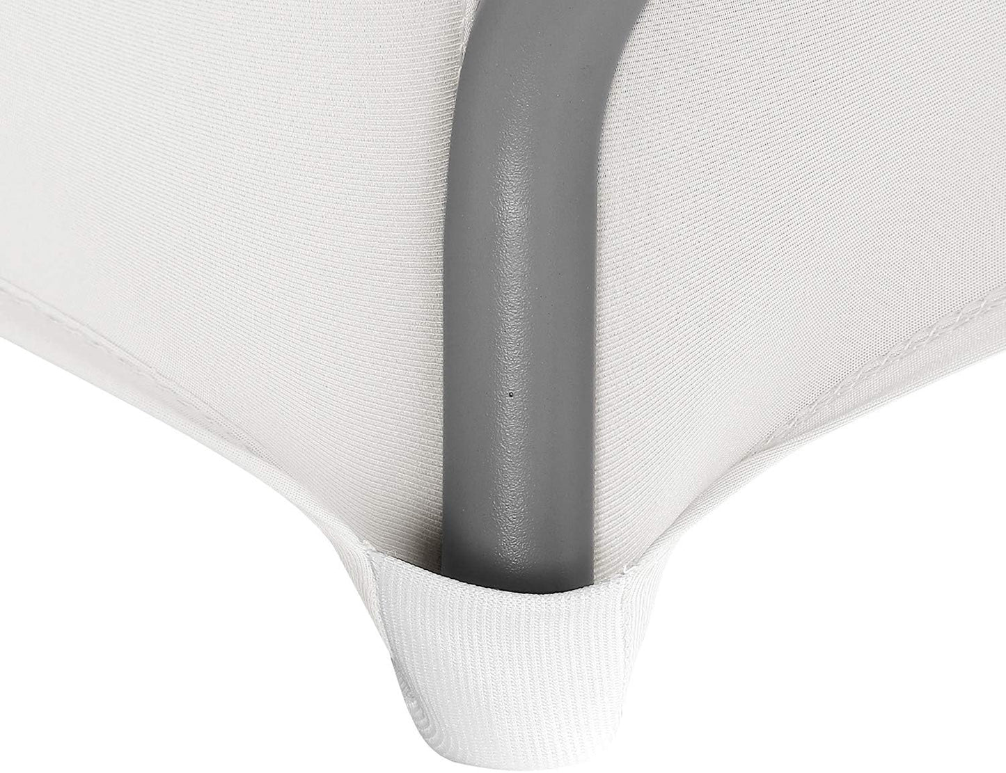 LZY Spandex Fitted Stretch Table Cover for 6 ft or 4ft or 8ft Folding Table, Rectangular Cocktail Tablecloth, Perfect for Party or Banquet (8FT White)