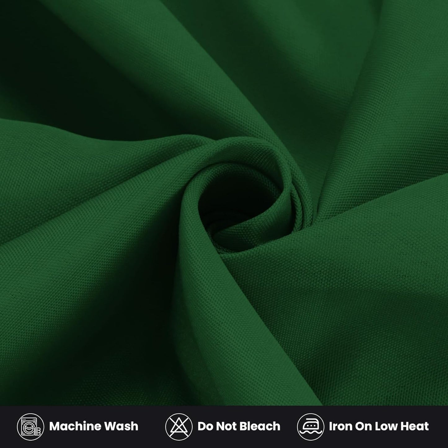 Ascoza 2 Pack Fitted Tablecloth for 6 Foot Rectangle 72 x 30 Inch Hunter Table Covers Water Resistant Polyester Cloth for Folding, Parties,Display, Trade Show (Hunter)