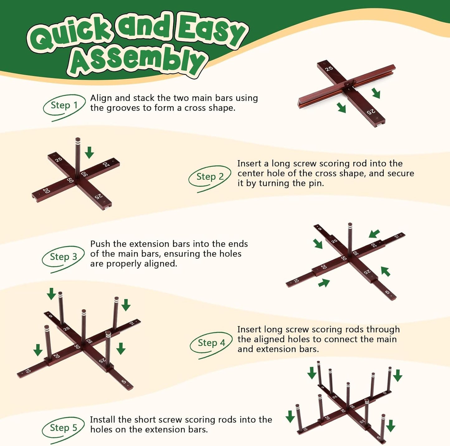 Peradix Ring Toss Game for Kids, Indoor Outdoor Fun Holiday Lawn Yard Game for Family & Adults with 26 Rings, Easy Set Up Backyard Beach Outdoor Game Toys, Portable to Carry Outside Kids Camping Sport