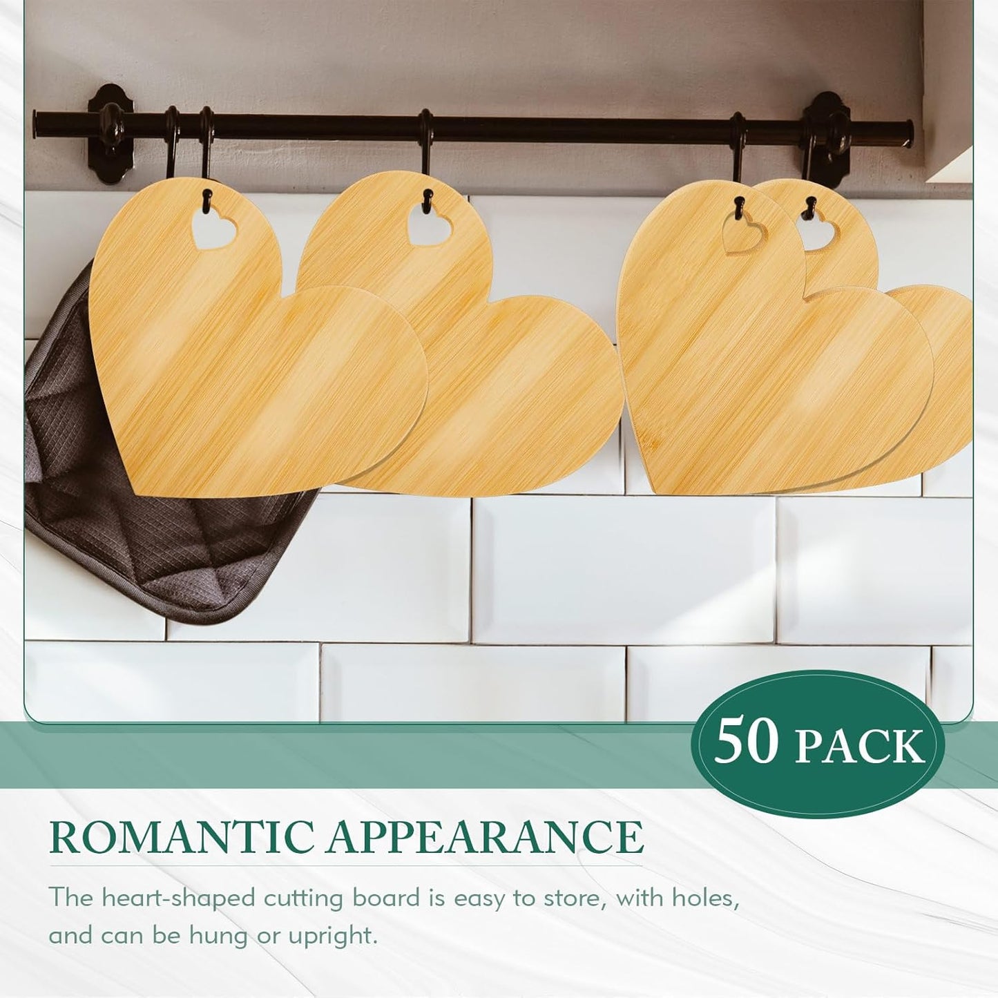 Patelai 50 Set Bridal Shower Favor Heart Cheese Board Cheese Knives Wood Mini Charcuterie Board Thank You Gift Box for Guest Bridal Baby Shower Prize Wedding Birthday Valentines (Bamboo Color)