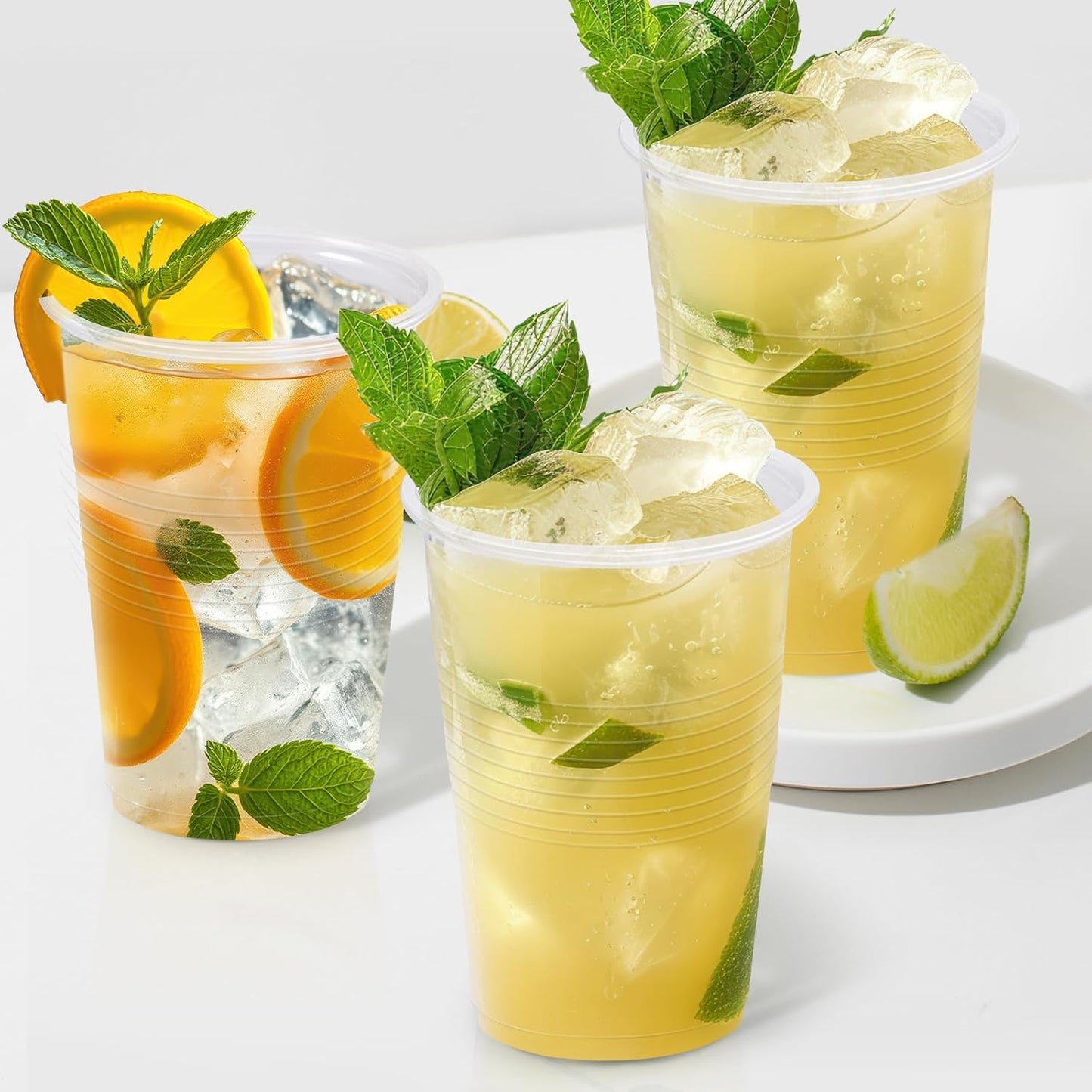 1000 Pack 9 oz Clear Plastic Cups, Small Plastic Cup Bulk, Clear Disposable Cocktail Cup, Cold Party Drinking Cups for Picnics, Ceremonies, Events