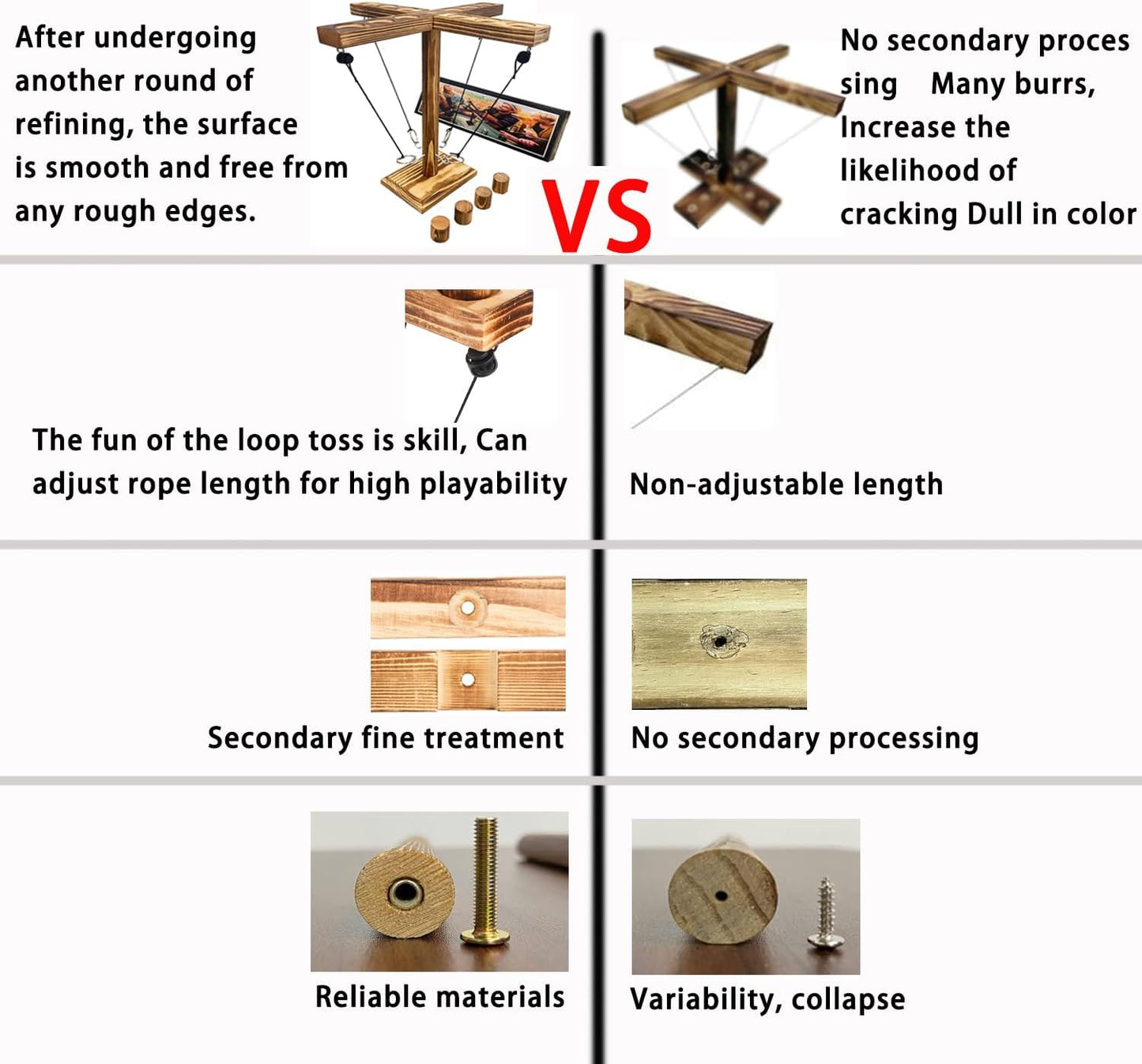 Ring toss Game for Adults,Yard Games,Wooden Rings for Ring toss,Outdoor Indoor Games,Bars Hook and Ring Game,Suitable for Camping,Party,Backyard Games.Adult Games for Game Night,
