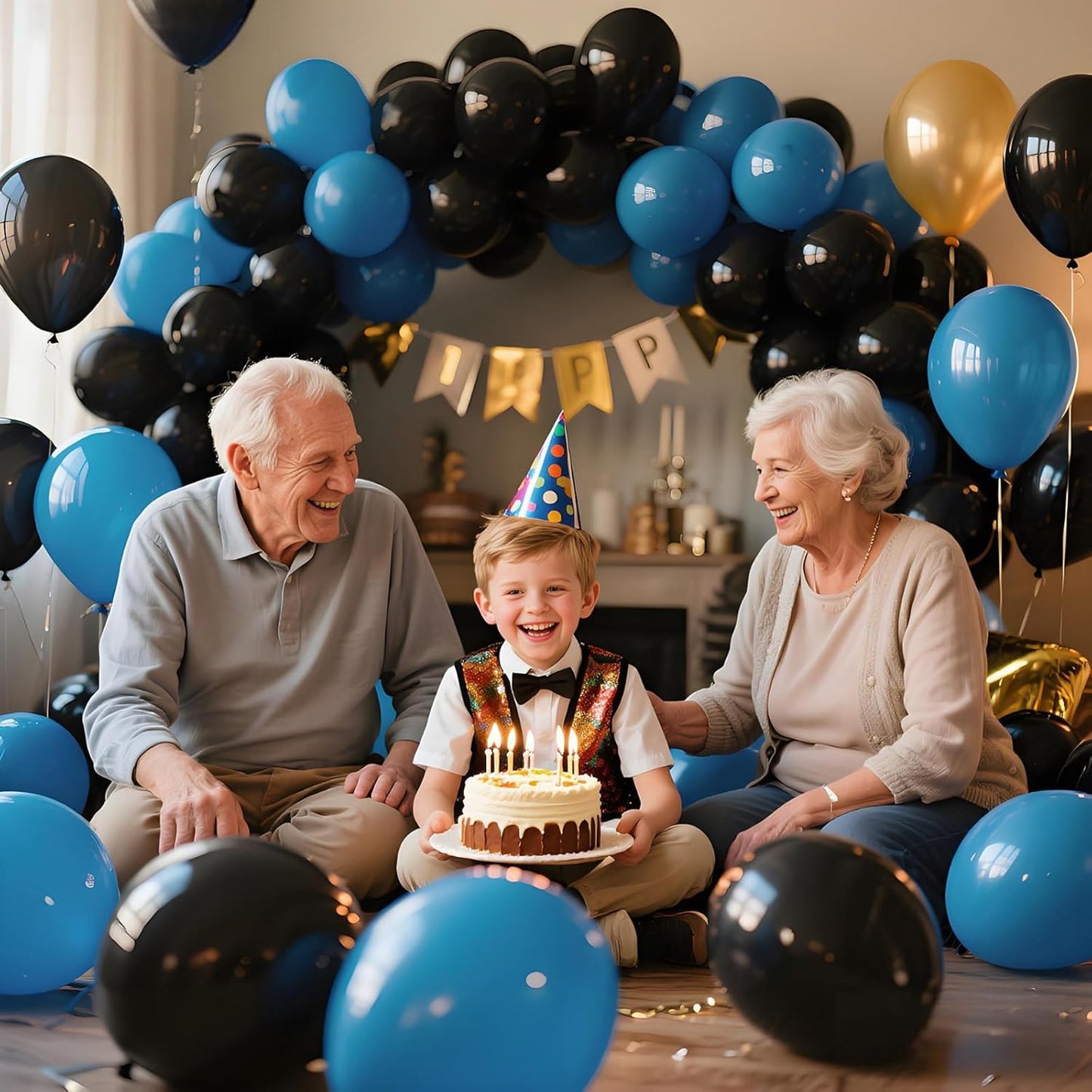 KAWKALSH Black Balloon 110pcs, 12 Inch Thickened Latex Party Balloons Helium Bright Color for Birthday Baby Shower Wedding Party Supplies Arch Garland Decoration