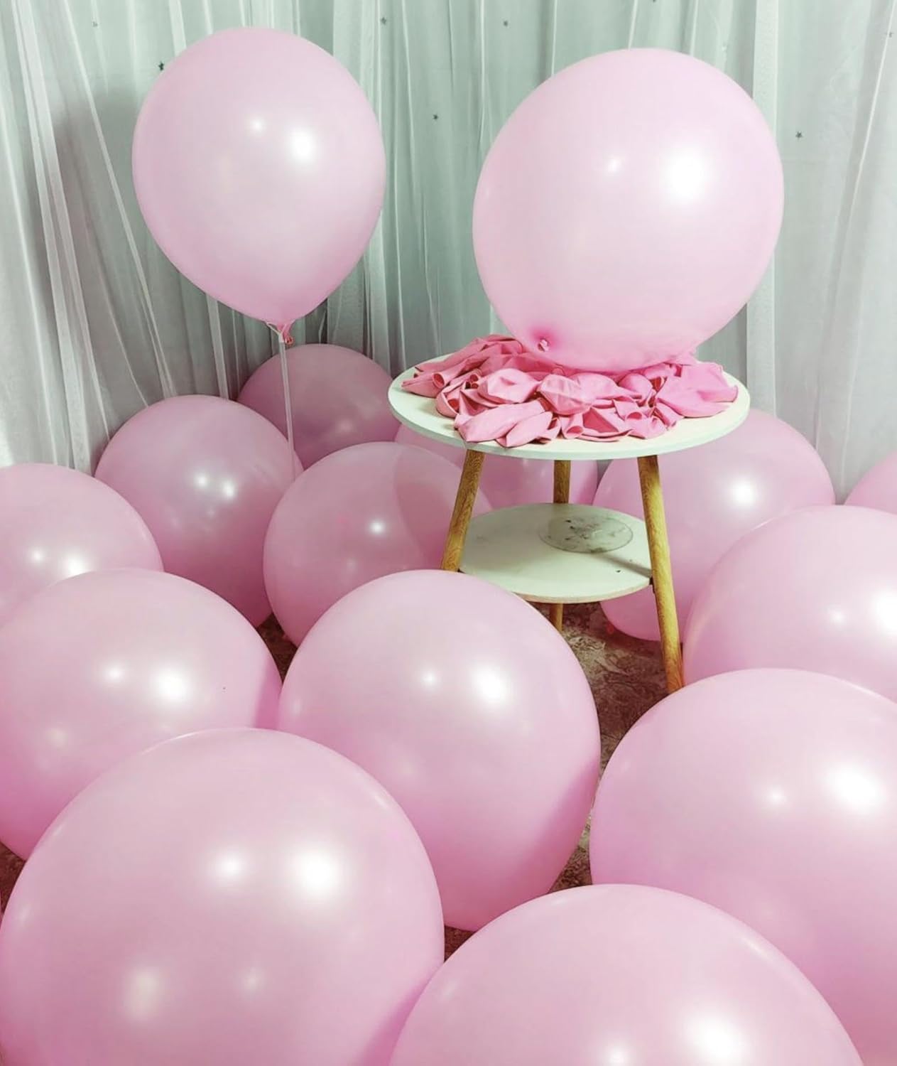 90 Pack Light Pink Balloons 18 Inch Baby Pink Balloons - Various Party Decorations ZWZLIULIAN