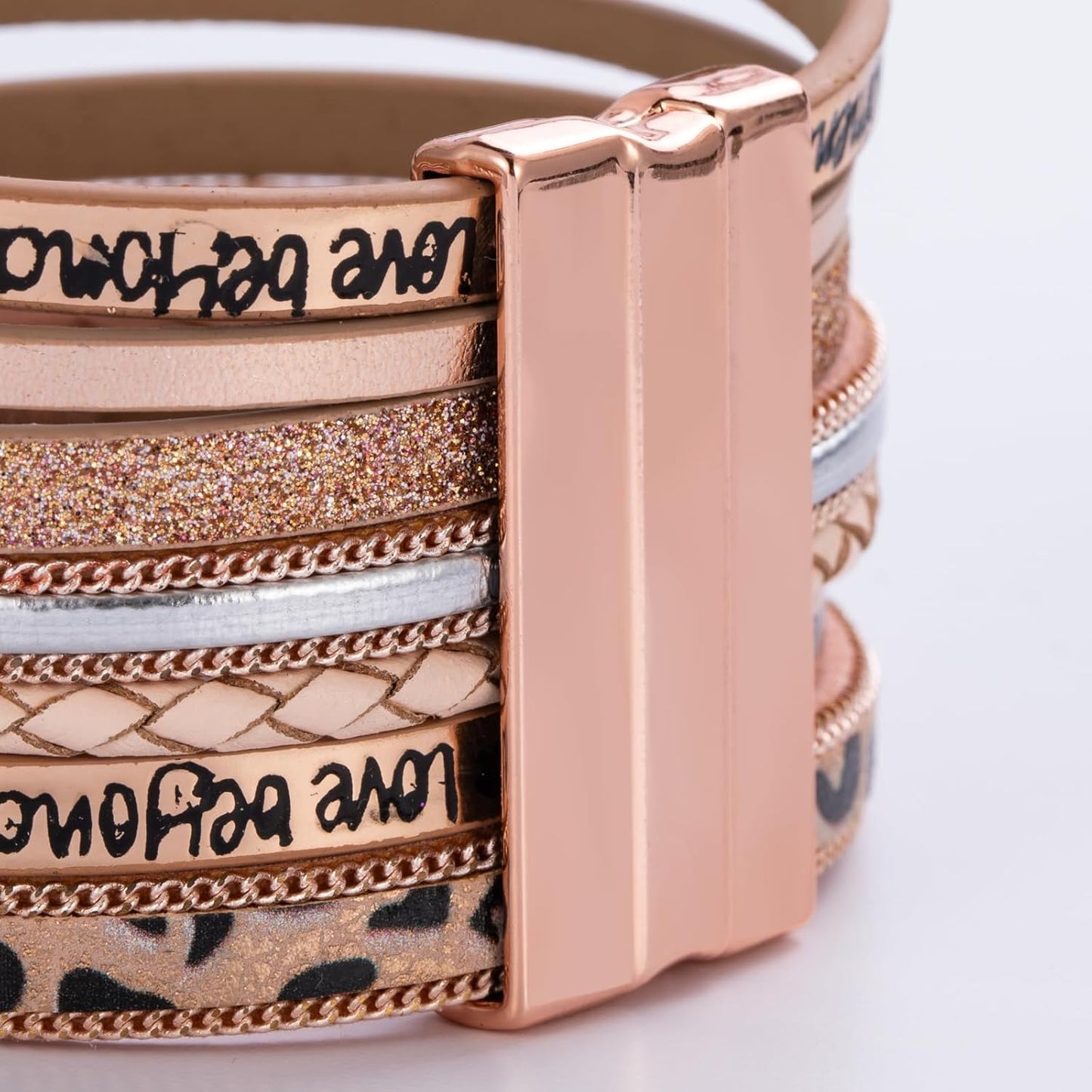 FANCY SHINY Tree of Life Leather Wrap Bracelet Inspirational Cuff Bangles Boho Pearl Bracelets with Magnetic Clasp Unique Jewelry Gifts for Women