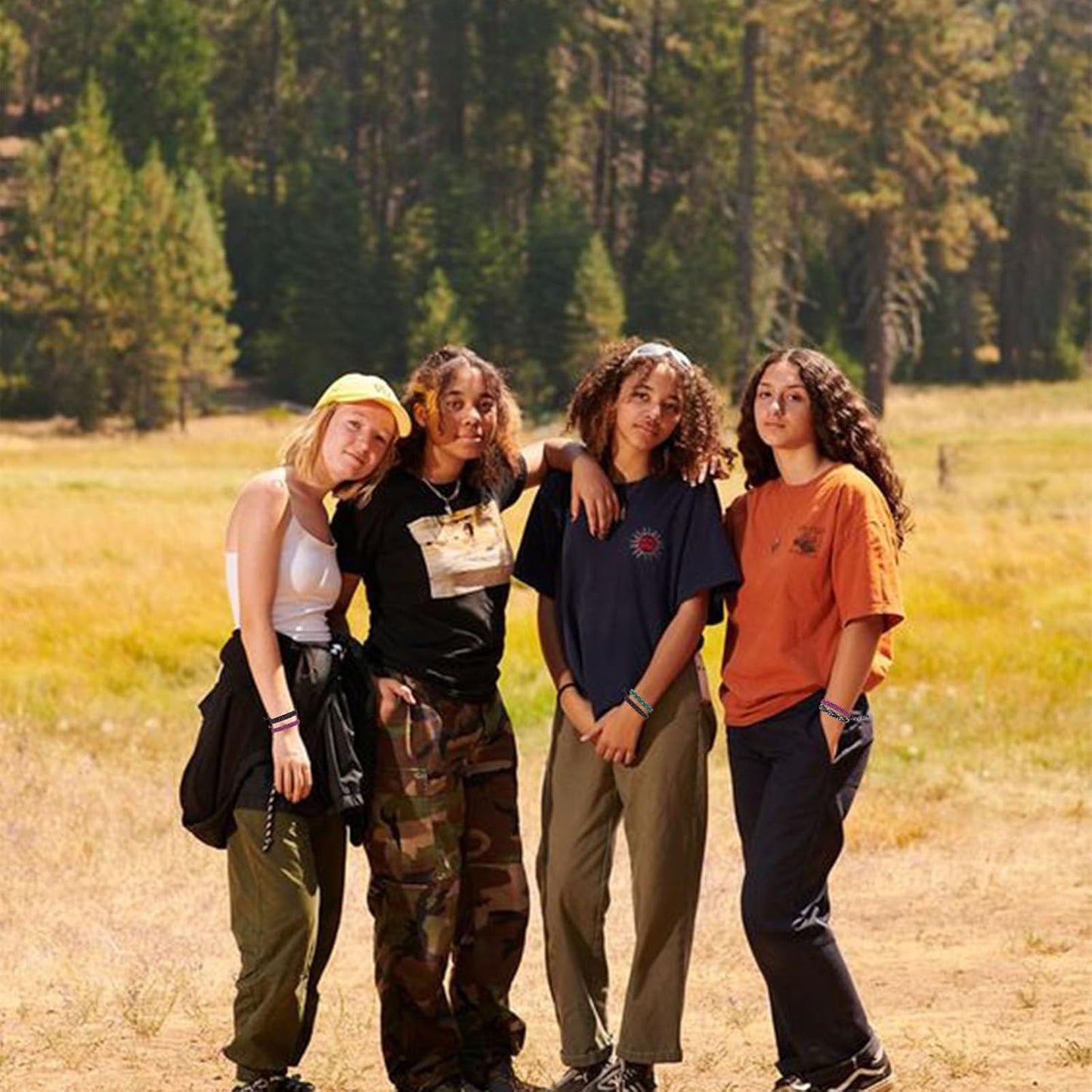 YANMIN 12 pcs Braided Friendship Bracelets for Teen Girls Colorful Paracord Bracelets Set Handmade Goody Bag Stuffers Easter Basket Filler Tween Teenager Birthday Christmas Camping Party Favors