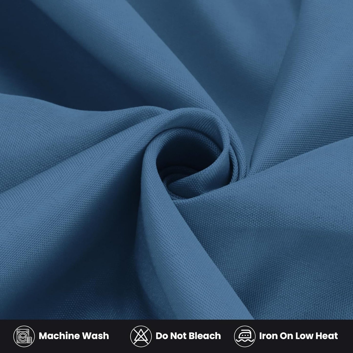 Ascoza 2 Pack Fitted Tablecloth for 8 Foot Rectangle 96 x 30 Inch Mediterranean Blue Table Covers Water Resistant Polyester Cloth for Folding, Parties,Display, Trade Show (Mediterranean Blue)