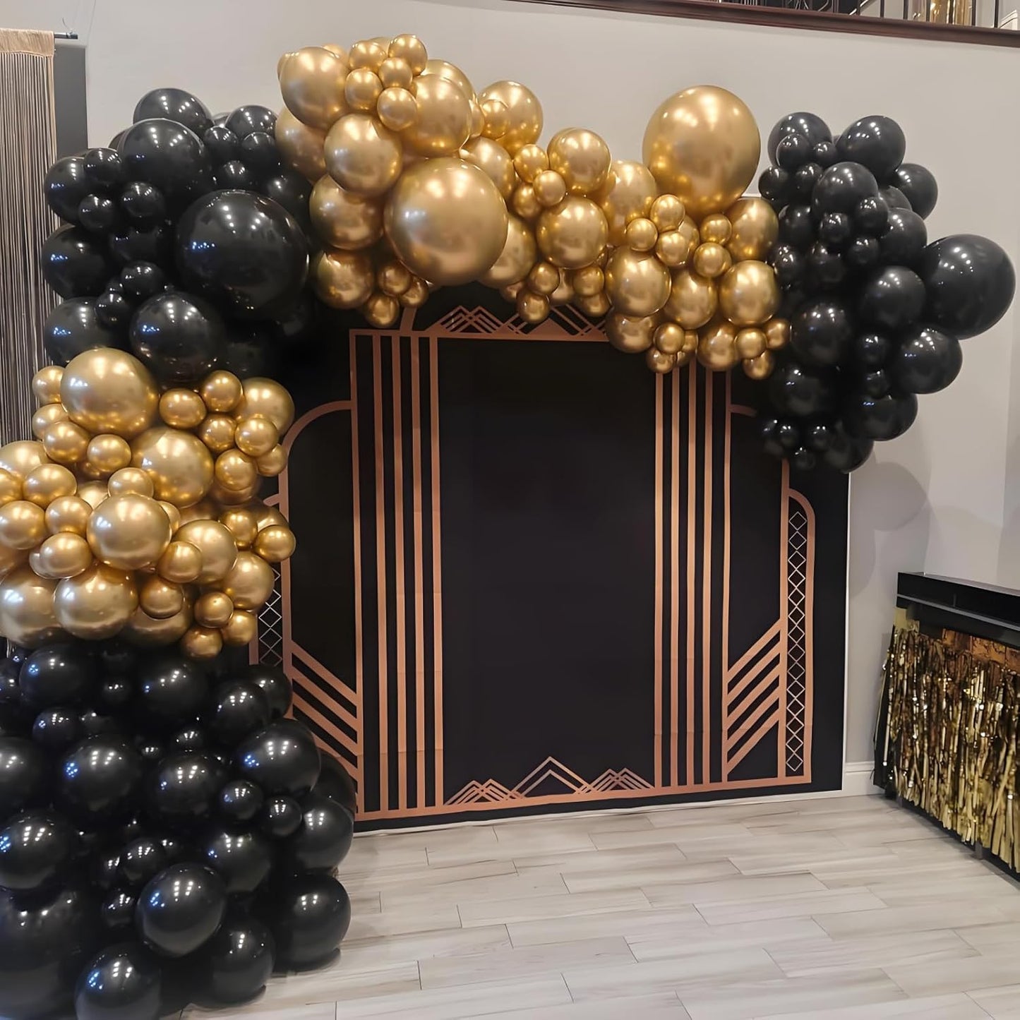 Black Balloons 150 pcs Different Sizes Pack of 18 12 10 5 Inch Matte Black Latex Balloon Arch Kit Garland for Graduation Halloween New Year Anniversary Birthday Party Decorations